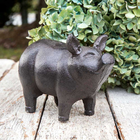 SMALL PIGLET GARDEN STATUE - Avenue of Oaks Decor