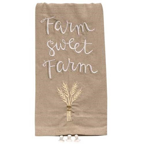 FARM SWEET FARM DISH TOWEL - Avenue of Oaks Decor