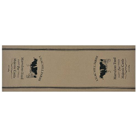 FARMHOUSE COW TABLE RUNNER, 36” - Avenue of Oaks Decor