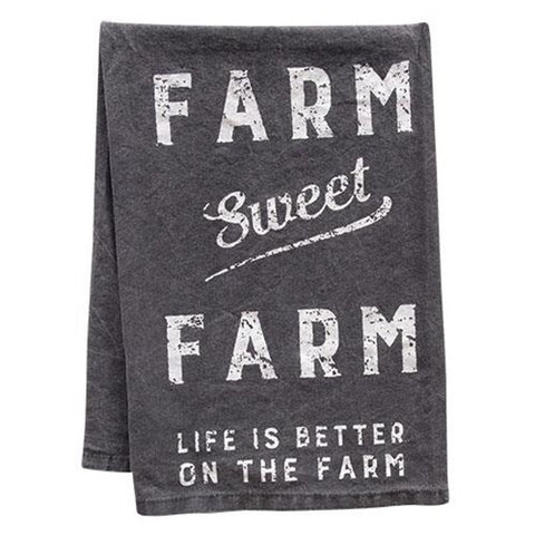 FARM SWEET FARM DISH TOWEL - Avenue of Oaks Decor