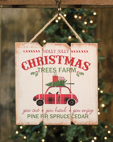 Holly Jolly Tree Farm Hanger - Avenue of Oaks Decor