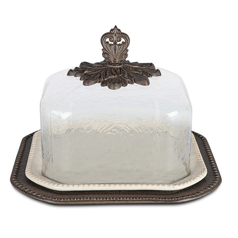 The GG Collection Acanthus Leaf Pastry Keeper - Avenue of Oaks Decor