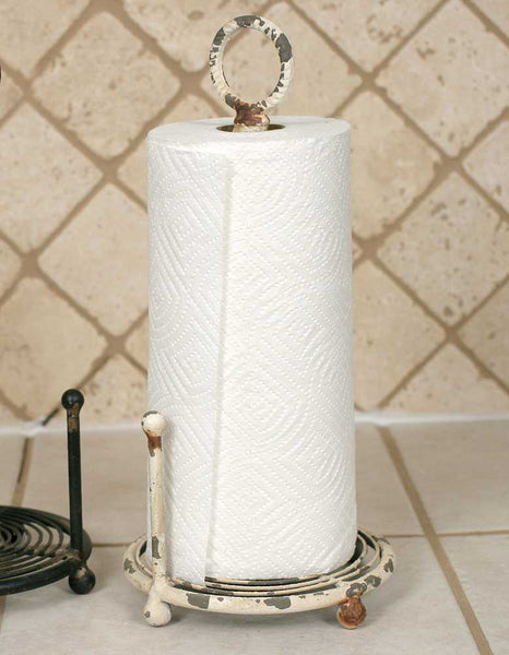 Distressed White House Paper Towel Holder – The Address for Home