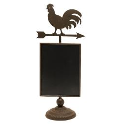 Rooster Chalkboard Pedestal - Avenue of Oaks Decor