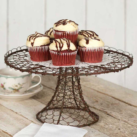 TWISTED WIRE CAKE STAND - Avenue of Oaks Decor