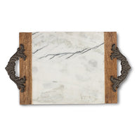 The GG Collection Gracious Antiquity Marble Cutting/Serving Board - Large - Avenue of Oaks Decor