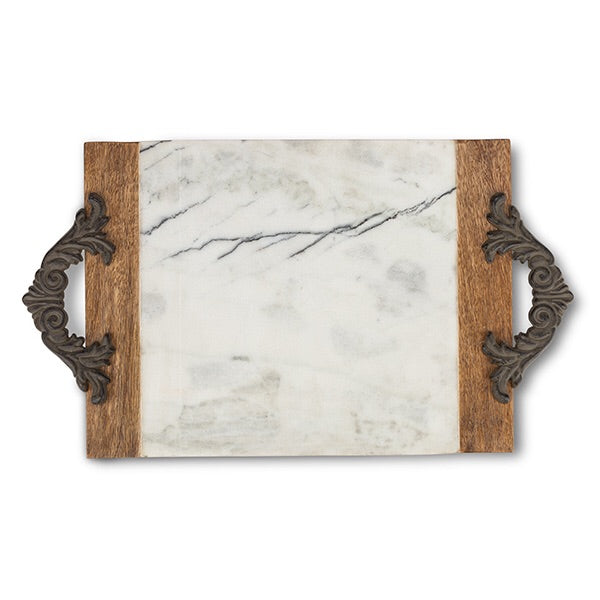 The GG Collection Gracious Antiquity Marble Cutting/Serving Board - Large - Avenue of Oaks Decor