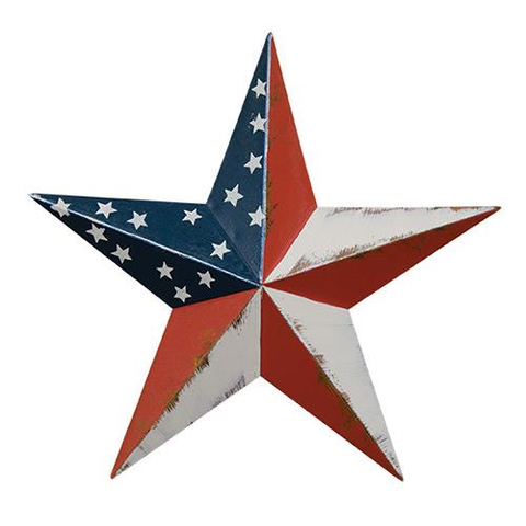 SMALL AMERICAN FLAG BARN STAR - Avenue of Oaks Decor