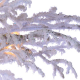 Flocked White Twig Tree 7.5 ft., 300 UL Clear Lights - Avenue of Oaks Decor