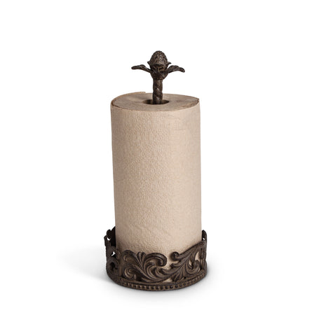 The GG Collection Gracious Goods Acanthus Leaf Paper Towel Holder14.5"H - Avenue of Oaks Decor