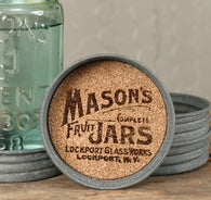 MASON JAR LID COASTER - LOGO - SET OF 4 - Avenue of Oaks Decor
