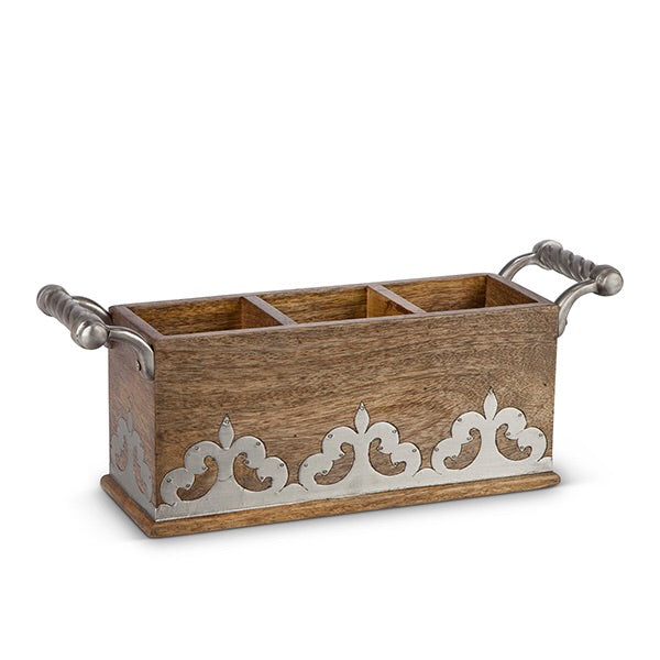 The GG Collection Gracious Goods Flatware Caddy Heritage Collection - Avenue of Oaks Decor