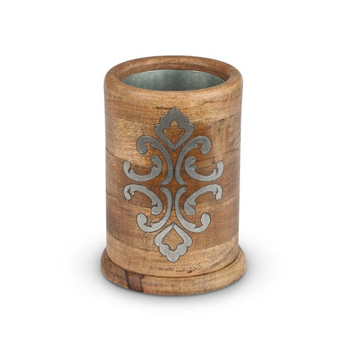 The GG Collection Gracious Goods Wood And Metal Wine Chiller - Avenue of Oaks Decor