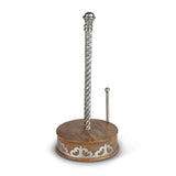The GG Collection Gracious Goods Wood and Metal Paper Towel Holder Heritage Collection - Avenue of Oaks Decor