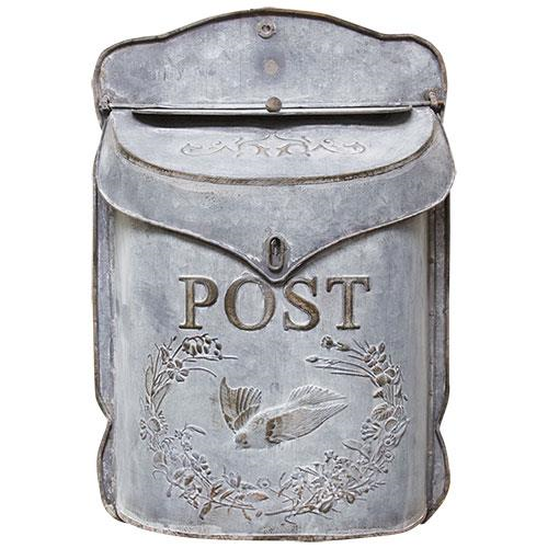 VINTAGE STYLE METAL POST BOX