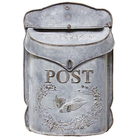 VINTAGE STYLE METAL POST BOX - Avenue of Oaks Decor