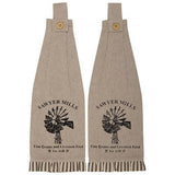 WINDMILL BUTTON AND LOOP KITCHEN TOWELS, SET OF 2 - Avenue of Oaks Decor