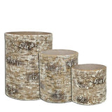 Birch Containers, Set Of 3 - Avenue of Oaks Decor