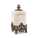 The GG Collection Gracious 14"H Provencial Canister - Avenue of Oaks Decor