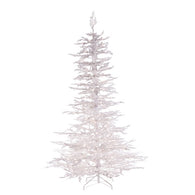 Flocked White Twig Tree 7.5 ft., 300 UL Clear Lights - Avenue of Oaks Decor