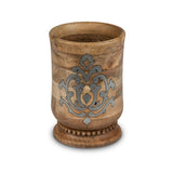 The GG Collection Gracious Goods Wood and Metal Inlay Utensil Holder - Avenue of Oaks Decor