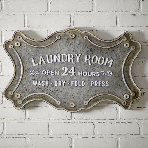 Laundry Room Metal Sign - Avenue of Oaks Decor
